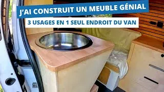 Miniature : Fabriquer un Meuble Multi-Usage pour Van : Évier, Toilette et Support de Lit