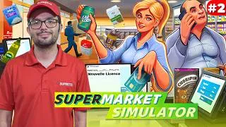 Miniature : On CONTINUE Supermarket Simulator avec une NOUVELLE licence - Episode 2
