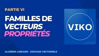 Miniature : Algèbre linéaire cours L1, L2, MPSI - Espaces vectoriels - Famille génératrice, libre, liée, base