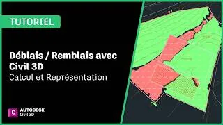 Miniature : Déblais / Remblais avec Civil 3D : Calcul et Représentation