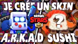 Miniature : Je crée un skin Brawl Stars - ARKAD SUSHI 🍣