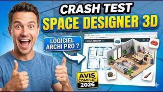 Miniature : Test Space Designer 3D : Le Meilleur Logiciel d'Architecture Pro en Ligne ?