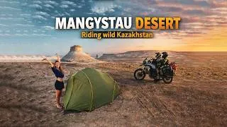 Miniature : Le désert de Mangystau à MOTO | Vlog Kazakhstan