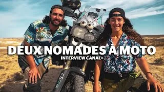 Miniature : Un couple d'aventuriers à moto - Interview Canal +