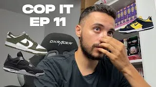 Miniature : COP IT | Ep 11 | LIVE COP DUNK LOW OLIVE JORDAN 4 BLACK CANVAS USNKRS | BOT SNEAKERS !