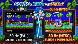 Miniature : The difference between 50 and 60 hertz on a Sega Genesis with Sonic
