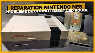 Miniature : Réparation Nintendo NES qui clignote rouge | Problème de clignotement et écran gris