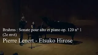 Miniature : Johannes Brahms  Sonate N°1 - 2ème mvt - Pierre Lenert - Etsuko Hirose