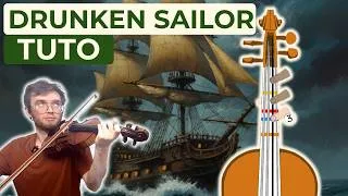 Miniature : Tuto et partition : comment jouer Drunken Sailor au violon