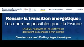 Miniature : Présentation du site "comprendre2050" - le portail des scénarios de transition énergie -climat