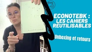 Miniature : 🚀ECONOTEBK : l'agenda RÉUTILISABLE et effaçable |  UNBOXING & review des cahiers anti gaspillage