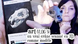 Miniature : J'ai utilisé un scanner médical pour sculpter mon crâne... [Art Vlog 51]