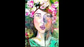 Miniature : Dans l’atelier de Virginie Noël – Création de "Fleurs de Tahiti" en réalisme abstrait