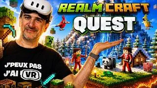 Miniature : Je découvre RealmCraft VR sur Quest : Un vrai Minecraft en VR ?