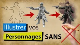 Miniature : Comment illustrer un personnage sans compétence en dessin