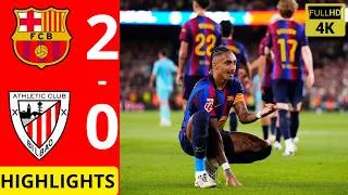 Miniature : FC Barcelone vs Athletic Bilbao : Victoire 2-0 ! Buts de Raphinha et Fermin Lopez La Liga 2026