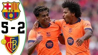 Miniature : BARÇA 5-2 BÂLE 🔥 Lamine Yamal & le Barça en démonstration ! | Highlights