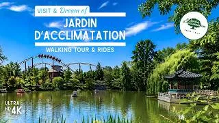 Miniature : 💚JARDIN D'ACCLIMATATION - PARIS Chill French Park Walking Tour and On-ride POVs🎢🌳