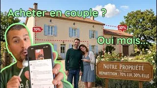 Miniature : Question immo : Acquérir un bien à deux mais pas à 50/50 ?