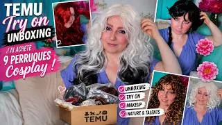Miniature : TEMU Try On Unboxing : J'ai acheté 9 Perruques Cosplay ! 😱 Laquelle me va le mieux ?