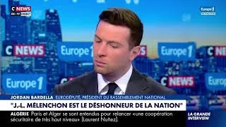 Miniature : "Jean-Luc Mélenchon est le déshonneur de la République française" Jordan Bardella
