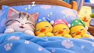 Miniature : Kitten & 3 Ducklings Take a Cozy Nap Together!💤 |  cat