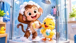 Miniature : Khỉ Và Vịt Con Vui Vẻ Tắm Cùng Nhau 🛁💦 | Hoạt Hình 3D Dễ Thương
