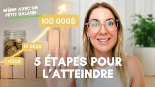 Miniature : Le chemin vers son premier 100 000$ d'épargne et investissements et 5 étapes