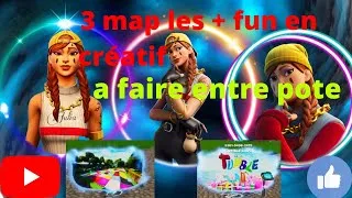 Miniature : LES 3 MAPS LES + FUN EN CREATIF SUR FORTNITE + CODE