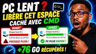 Miniature : Libérer Simplement l'ESPACE caché avec CMD et ACCELERER WIindows
