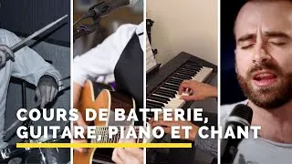Miniature : Cours de batterie, guitare, piano et chant où que vous soyez, premier cours offert