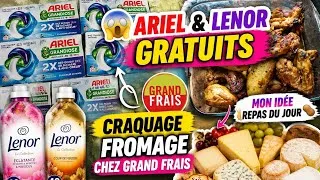 Miniature : 😱 Ariel et Lenor GRATUITS + Craquage fromage chez Grand Frais + Mon idée repas du jour 🍗🥔