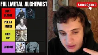 Miniature : Je fais la Tier List PARFAITE de FULLMETAL ALCHEMIST.
