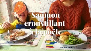Miniature : Saumon croustillant à la poêle ｜Comment cuisiner le quinoa ?｜Salade | Déjeuner nutritif et délicieux