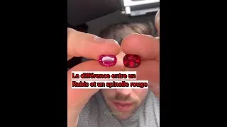 Miniature : La différence entre un rubis et un spinelle rouge