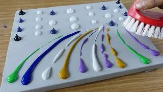 Miniature : Technique de peinture acrylique avec un pinceau spécial pour débutants | Voir et faire 210