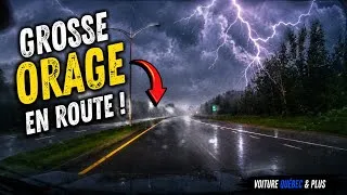 Miniature : Pris dans une VIOLENTE tempête sur la route ! ASMR 🌧️ (2 juillet 2026)