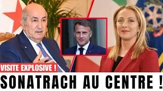 Miniature : Les médias français en émoi après le déplacement de Giorgia Meloni en Algérie… Sonatrach réagit