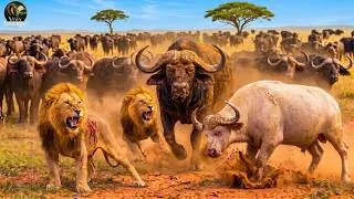 Miniature : LIONS VS BUFFLES - Le face à face le plus brutal de la savane | Documentaire animalier