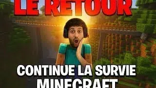 Miniature : LE RETOUR | Continue la Survie Minecraft ! | 20/09/2025  Construction D'un Pont