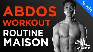 Miniature : ROUTINE ABDOS [15 min] - Training maison pour RAPIDEMENT avoir le ventre plat et des abdos sculptés