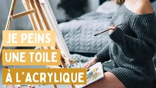 Miniature : JE PEINS UNE TOILE À L'ACRYLIQUE 👩‍🎨