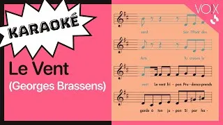 Miniature : Karaoké "Le Vent" de Georges Brassens