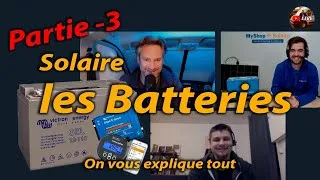 Miniature : AUTONOMIE SOLAIRE  - LES BATTERIES et autres - Part-3 - Fourgon Aménagé Camping CAR  REPLAY VAN🔴LIVE