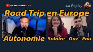 Miniature : AUTONOMIE SOLAIRE EAU en FOURGON AMENAGE & CAMPING CAR #vanlife ➡️ ROAD TRIP 5 -  LE Van🔴LIVE