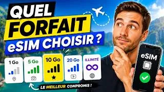 Miniature : Quel forfait eSIM choisir ? 1 Go, 3 Go, 5 Go, 10 Go ou Illimité ?