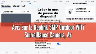Miniature : Avis sur la Reolink 5MP Outdoor WiFi Surveillance Camera, Argus PT+Solar Panel, 360° Pan/Tilt, 2.4/5
