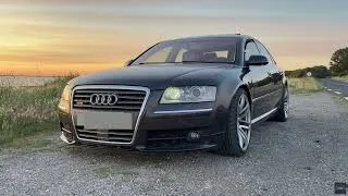 Miniature : Audi A8 d3 W12 au coucher de soleil et sonorité au ralentit