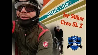 Miniature : 1er 50km en Specialized Creo SL après l’œdème cérébral - 3e récidive - Avec le poto Rod