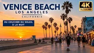 Miniature : 🇺🇸 Venice Beach à Los Angeles 🌴 | Du coucher du soleil à la nuit en 4K